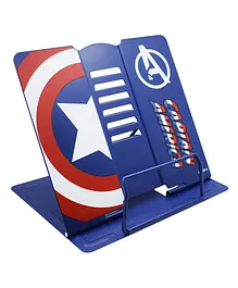 Asera Captain America Metal Adjustable Portable Reading Book Shelf - Blue