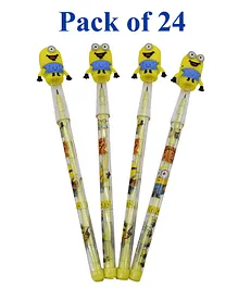 Asera Minion Push Pencils Pack of 24 - Multicolor