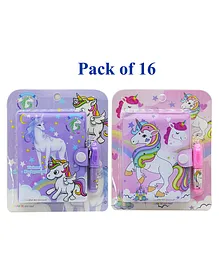 Asera Cartoon Gift Set With Pocket Diary And Cute Little Pen Set Pack Of 12 - Mutlicolour 