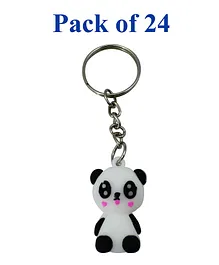 Asera Panda Silicone Keychain - Multicolor 24 Pcs