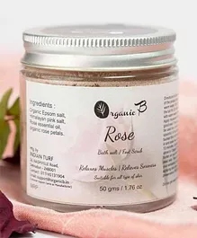 Organic B Rose Bath Salt- 50 gm