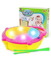 RRS TRADERS 3D Flash Drum Toy With Lights & Music - Multicolor