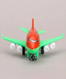 Speedage Jumbo Junior Pull Back Jet Airways Plane - Red and Green (Colour may vary)