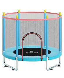 StarAndDAisy Trampoline with Safety Enclosure Net - Blue