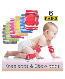 Babymoon Padded Kids Knee Elbow Protection Pads -  Set of 6