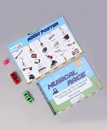 My House Teacher Know 20 Music instruments Board Game - Multicolor