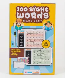My House Teacher 100 Sight Words Made Easy with Reusable Crossword Cards and Room Reference Poster