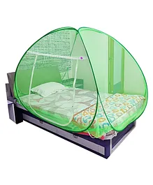 Silver Shine Foldable Mosquito Net For Single Bed - Green