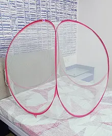 Silvershine Foldable Mosquito Net - Pink White