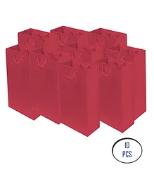 Shopperskart Theme Return Gift Paper Bags For Party Decorations Red - Pack of 10