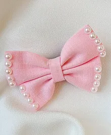 All Cute Things Glow In Dark Tulle Bow Hair Clip - Pink