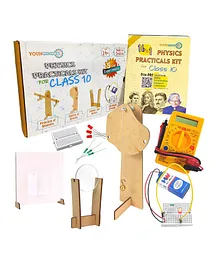 YOUNGINEERS 16-in-1 Physics Practicals Kit for Class 10 & 9 CBSE & ICSE - Multicolour