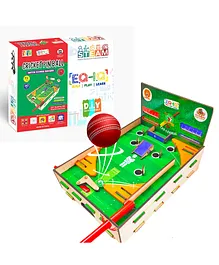 Eqiq Diy Cricket Pin Ball Game For Kids- Green