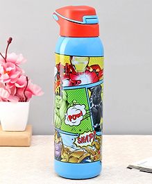 Marvel Avenger Stainless Steel Vacuum Sipper Bottle Blue - 600 ml