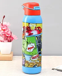Marvel Avenger Stainless Steel Vacuum Sipper Bottle Blue - 600 ml