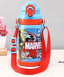 Marvel Avenger Stainless Steel Vacuum Sipper Bottle Blue - 600 ml 