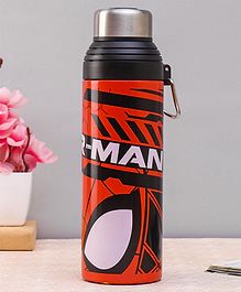 Spiderman Stainless Steel Vacuum Sipper Bottle Black - 500 ml