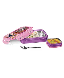 Milton Steely Prime Insulated Inner Stainless Steel Small Tiffin Box with Inner Container - Purple