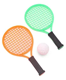 Speedage Jr Grand Slam Racket Set - Green and Orange (Color May Vary)