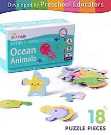 Intelliskills First Puzzles Ocean Animals Multicolour - 18 Pieces 