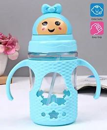 Sipper Cup With Twin Handle Sky Blue - 400 ml