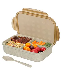 COMERCIO 3 Compartment Lunch Box Reusable Microwave Freezer Safe Portion Snack Containers (Color May Vary)