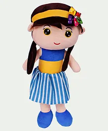 DukieKooky Kids Soft Toy Doll Blue  Yellow - Height 42 cm
