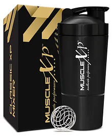 MuscleXP Classic XP Mixer Stainless Steel Shaker Blender Black - 791 ml