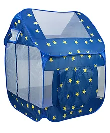 Itoys Foldable Portable Playhouse Castle With Star Design Tent - Blue