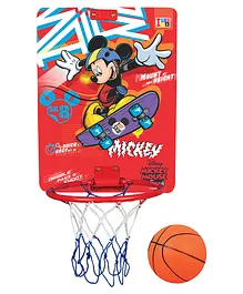 Disney Mickey mouse Basketball Mount & Play Set with Ring - Red