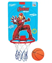 Marvel Iron man Basketball Mount & Play Set with Ring - Multicolour 