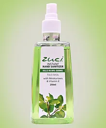 Zuci Instant Liquid Hand Sanitizer Tulsi Basil - 250 ml