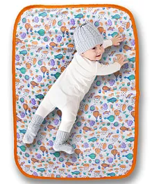 babywish Waterproof Soft Breathable Waterproof Bed Sheet Protector Small -Orange