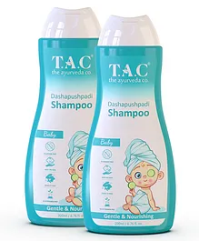 The Ayurveda Co. Dashapushpadi Ayurvedic Baby Shampoo for Gentle Hair Wash Pack Of 2 - 200 ml Each