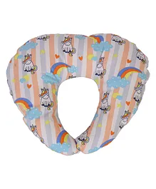 Enfance Nursery Neck Pillow Unicorn Print-Orange