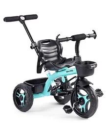 Tricycle With Parental Push Handle - Blue