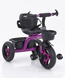 Plug & Play Tricycle With Storage Baskets - Purple