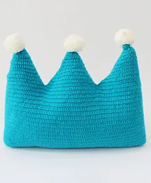 Woonie Handmade Crown Shaped Cushion-Green