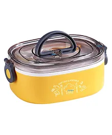 FunBlast Stainless Steel Lunch Box - Yellow