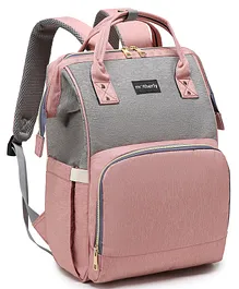 Motherly Happy Travels Diaper Bag - Grey Pink