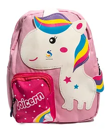 SHK Digitrade Cartoon Little Unicorn Kids Backpack Kindergarten Boys Girls Children Kids Lovely Mini School Bags Pink - Height 10.6 Inches