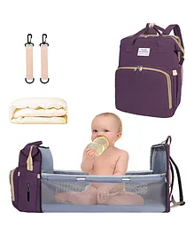 SHK Digitrade Baby Diaper Backpack with Changing Station - Purple