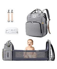 SHK Digitrade Baby Diaper Backpack with Changing Station - Grey