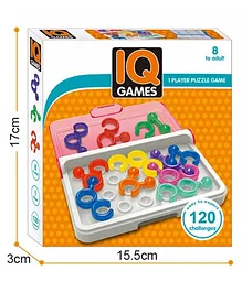 SHK Digitrade IQ Link Game,Travel Game for Kids and Adult Brain Game IQ games with 120 challenges - Multicolour
