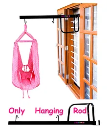 SafeChamp Window Baby Cradle Cot Metal Hanger - Black
