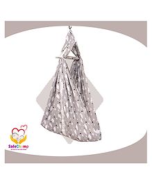 safechamp cloud baby cradle cloth with seperator  grey