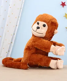 Playtoons Long Tail Monkey Soft Toy Brown Height - 19 cm