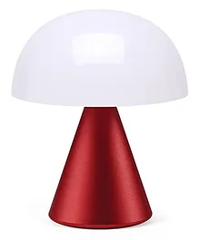 LEXON MINA M Designed Rechargeable Medium Portable LED Lamp - Red