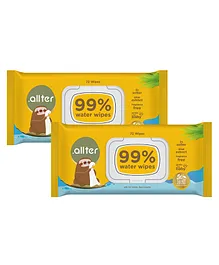 Allter Baby Wipes 99% Water - Pack of 2