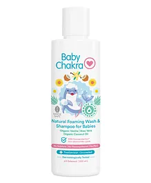 BabyChakra Natural Foaming Wash & Shampoo For Babies-200ml